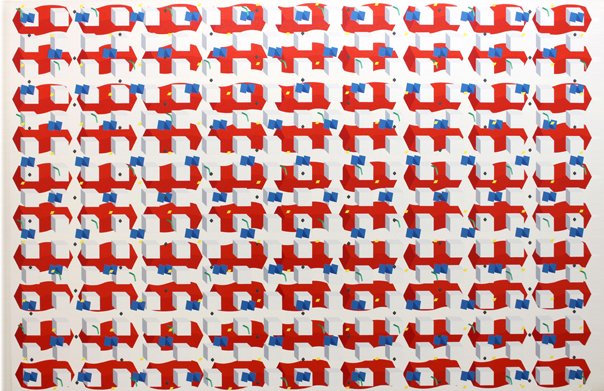 Untitled, 杉山卓朗, 2013年, キャンバスにアクリル, 1940 x 1303 mm