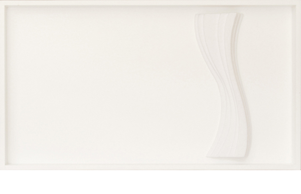 ケムリ, 篠木正幸, 2012年, 400 × 500 × 50 mm, 綿布ネルとベニヤ板